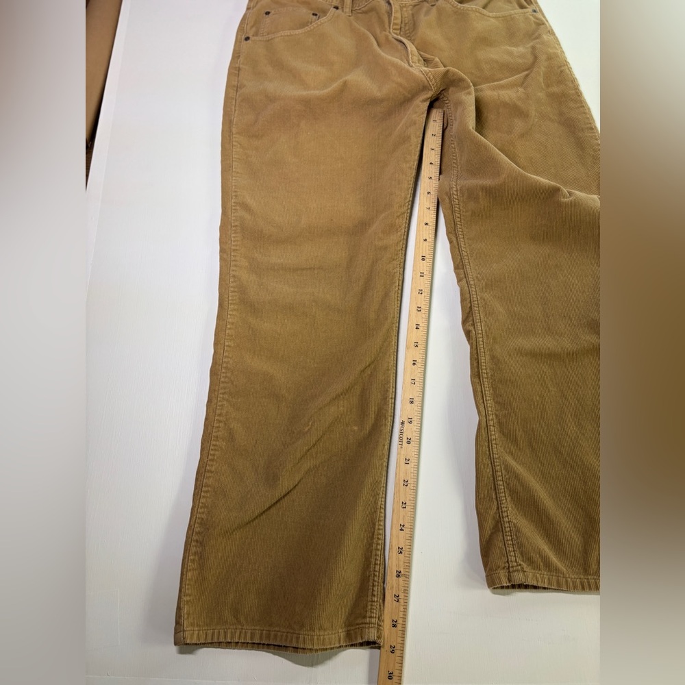 Arizona Men’s Corduroy Pants 36x30 Tan Brown Boot Cut Vintage Style - Picture 6 of 12